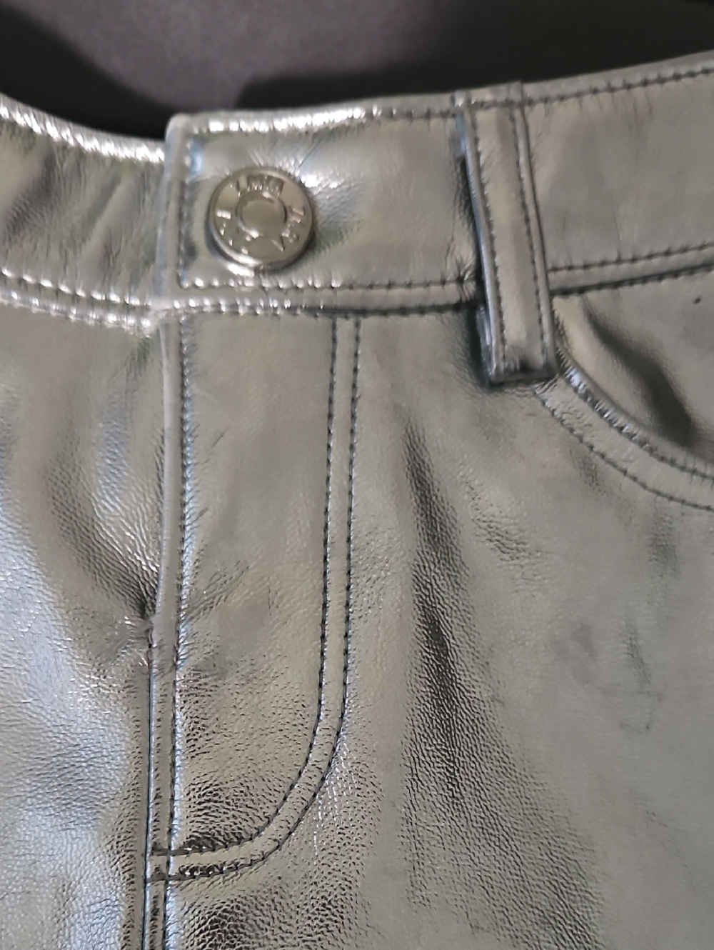 ZARA Kids Metallic Silver Mini Skirt - Picture 2 of 6